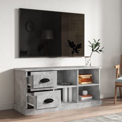 TV-Schrank Betongrau 102x35,5x47,5 cm Holzwerkstoff - Pazzar.ch