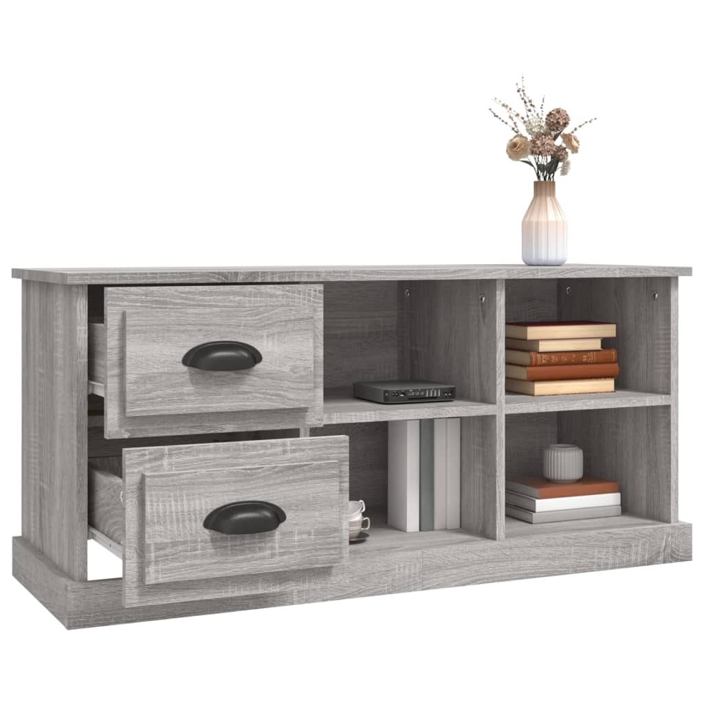 TV-Schrank Grau Sonoma 102x35,5x47,5 cm Holzwerkstoff - Pazzar.ch