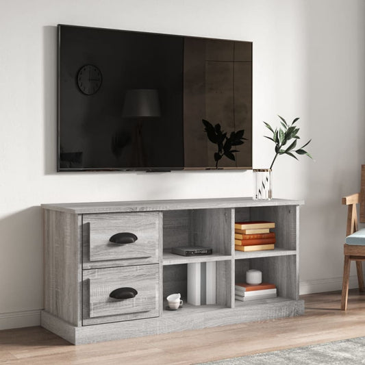 TV-Schrank Grau Sonoma 102x35,5x47,5 cm Holzwerkstoff - Pazzar.ch