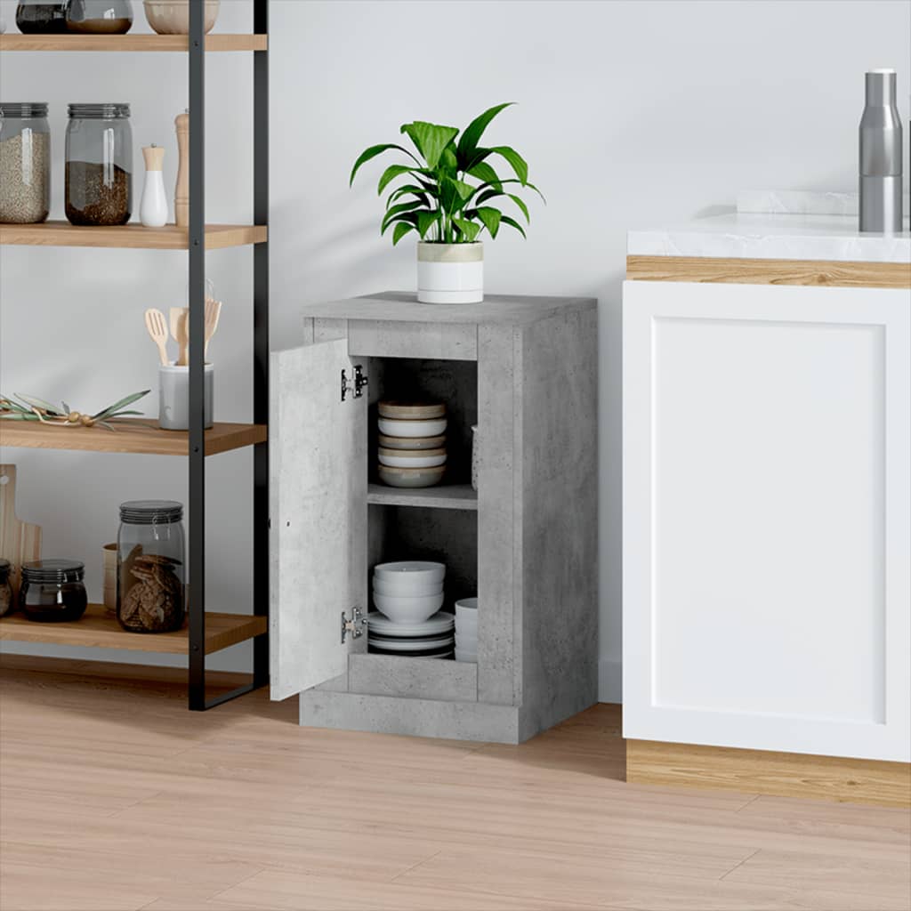 Sideboard Betongrau 37,5x35,5x67,5 cm Holzwerkstoff - Pazzar.ch