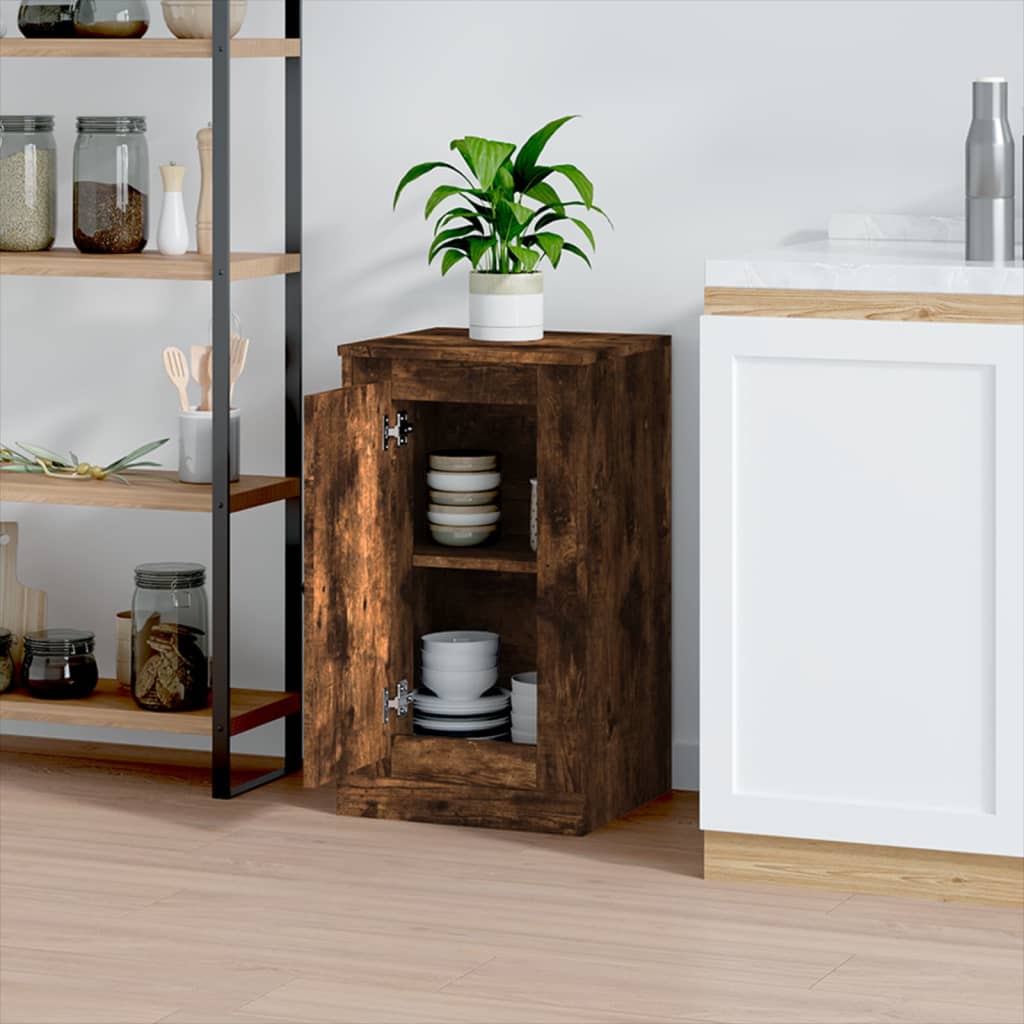 Sideboard Räuchereiche 37,5x35,5x67,5 cm Holzwerkstoff - Pazzar.ch
