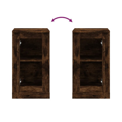 Sideboard Räuchereiche 37,5x35,5x67,5 cm Holzwerkstoff - Pazzar.ch
