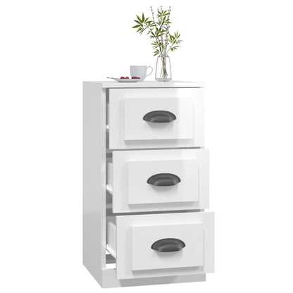 Sideboard Hochglanz-Weiß 36x35,5x67,5 cm Holzwerkstoff - Pazzar.ch