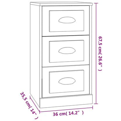 Sideboard Grau Sonoma 36x35,5x67,5 cm Holzwerkstoff - Pazzar.ch