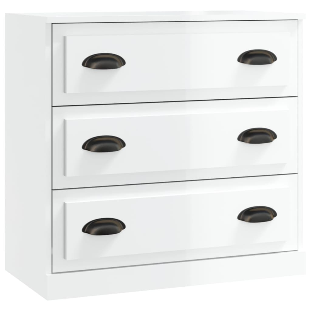 Sideboard Hochglanz-Weiß 70x35,5x67,5 cm Holzwerkstoff - Pazzar.ch