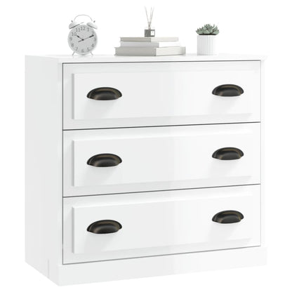 Sideboard Hochglanz-Weiß 70x35,5x67,5 cm Holzwerkstoff - Pazzar.ch