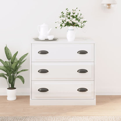 Sideboard Hochglanz-Weiß 70x35,5x67,5 cm Holzwerkstoff - Pazzar.ch