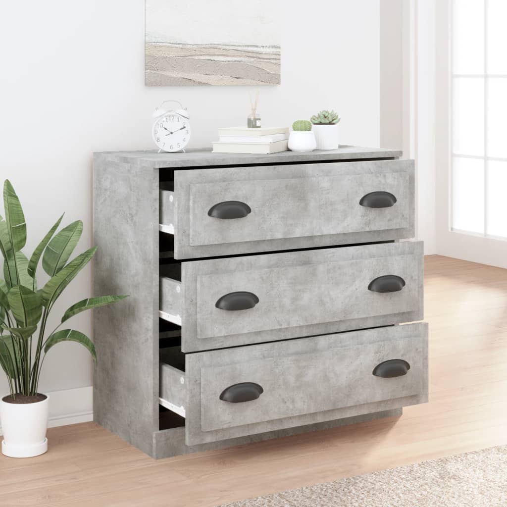 Sideboard Betongrau 70x35,5x67,5 cm Holzwerkstoff - Pazzar.ch