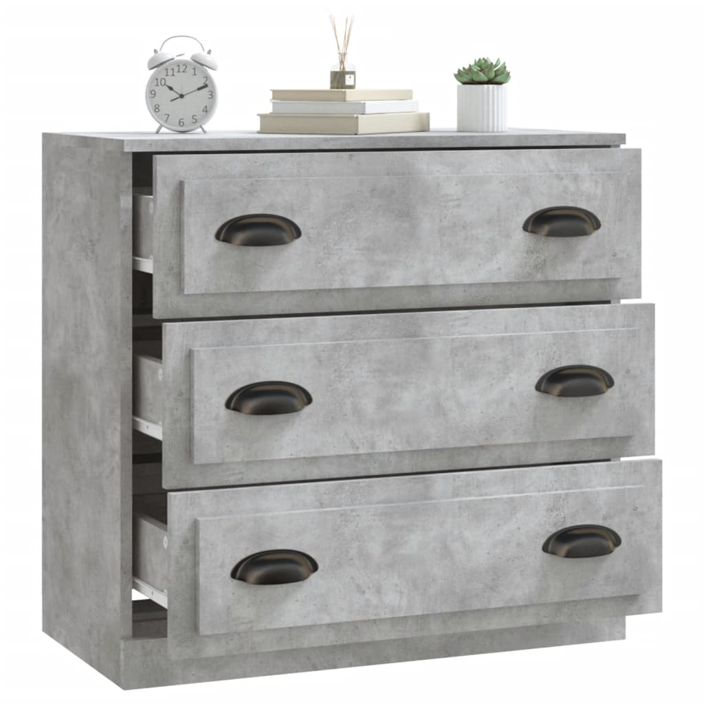 Sideboard Betongrau 70x35,5x67,5 cm Holzwerkstoff - Pazzar.ch