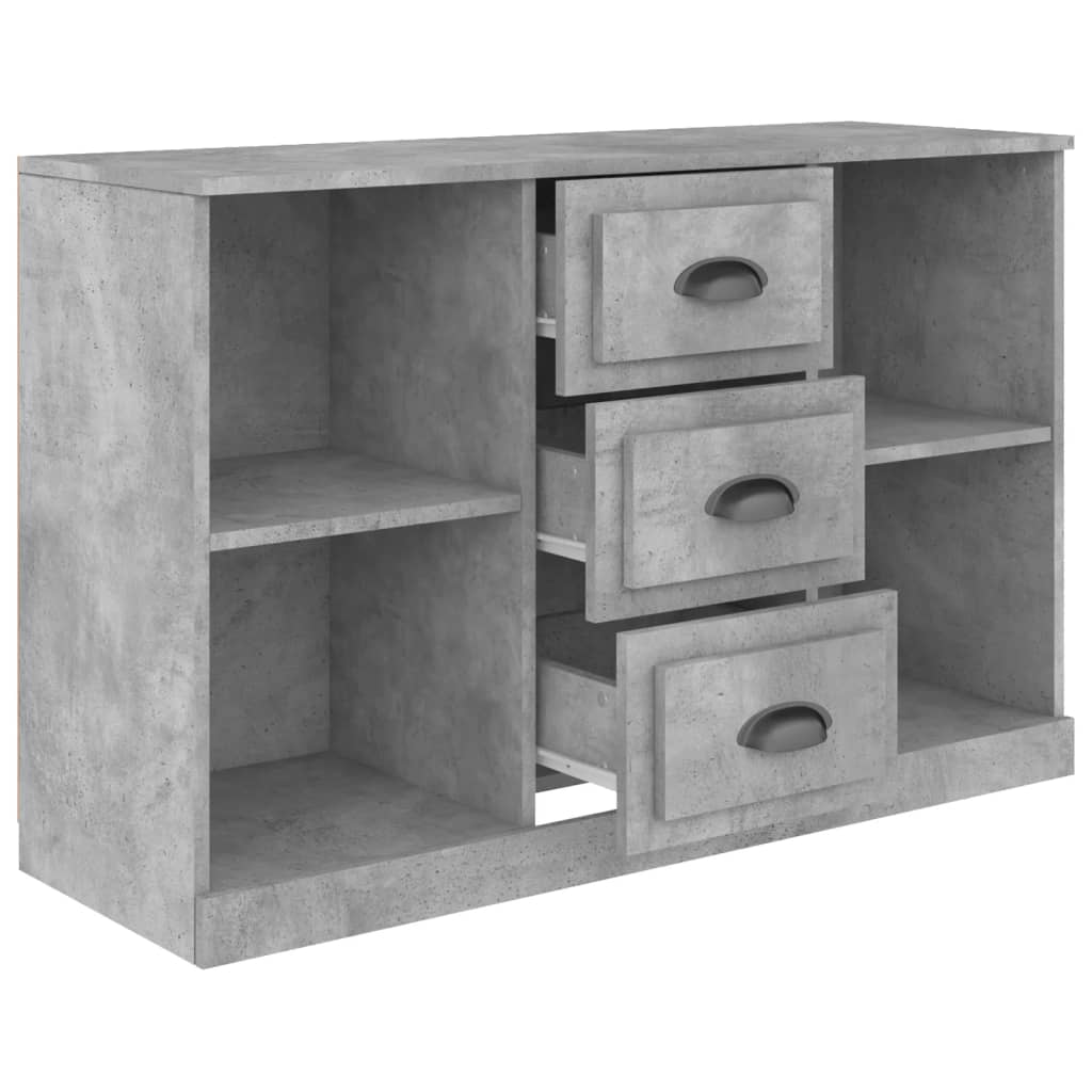 Sideboard Betongrau 104,5x35,5x67,5 cm Holzwerkstoff - Pazzar.ch