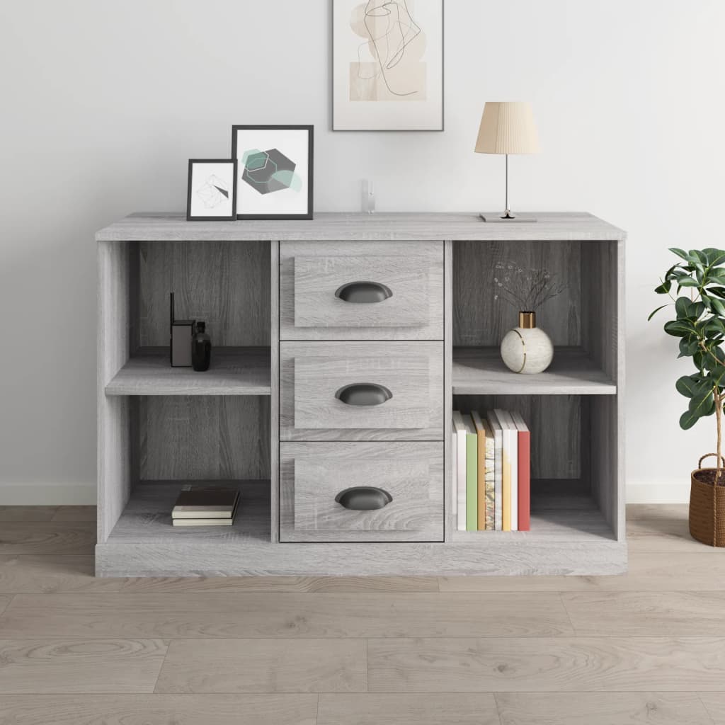 Sideboard Grau Sonoma 104,5x35,5x67,5 cm Holzwerkstoff - Pazzar.ch
