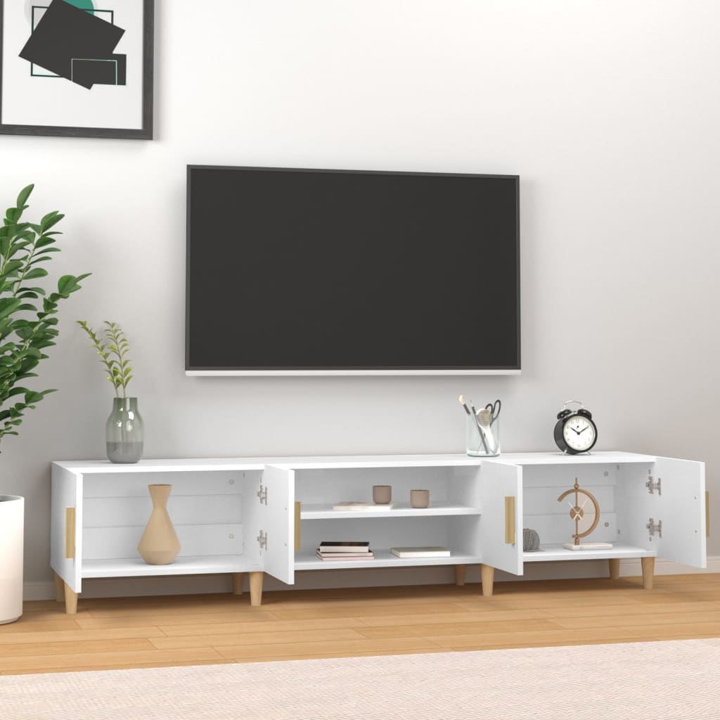 TV-Schrank Weiß 180x31,5x40 cm Holzwerkstoff - Pazzar.ch