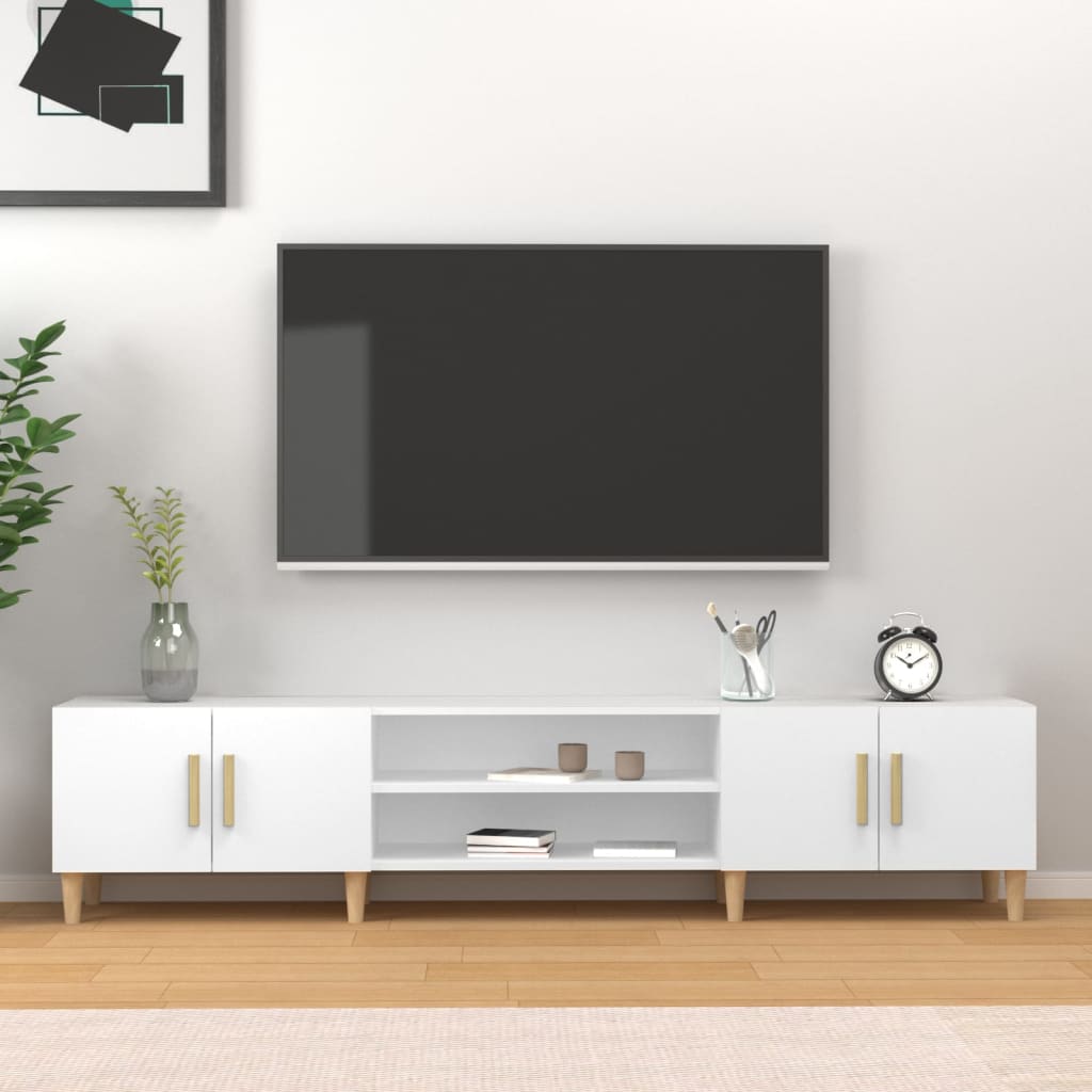 TV-Schrank Weiß 180x31,5x40 cm Holzwerkstoff - Pazzar.ch