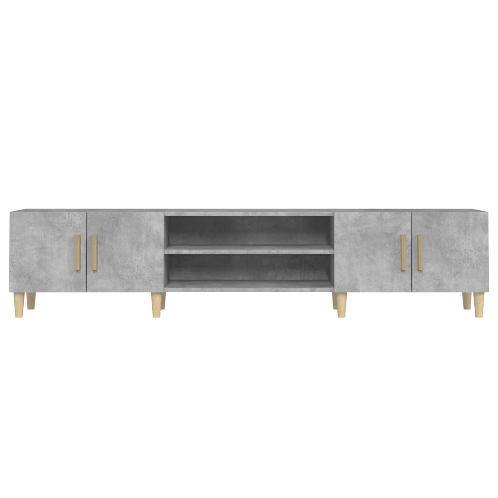 TV-Schrank Betongrau 180x31,5x40 cm Holzwerkstoff - Pazzar.ch