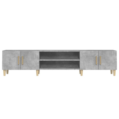 TV-Schrank Betongrau 180x31,5x40 cm Holzwerkstoff - Pazzar.ch