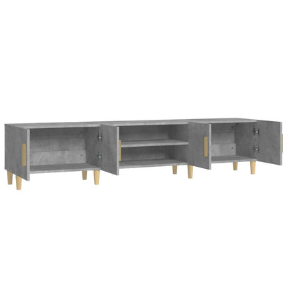 TV-Schrank Betongrau 180x31,5x40 cm Holzwerkstoff - Pazzar.ch