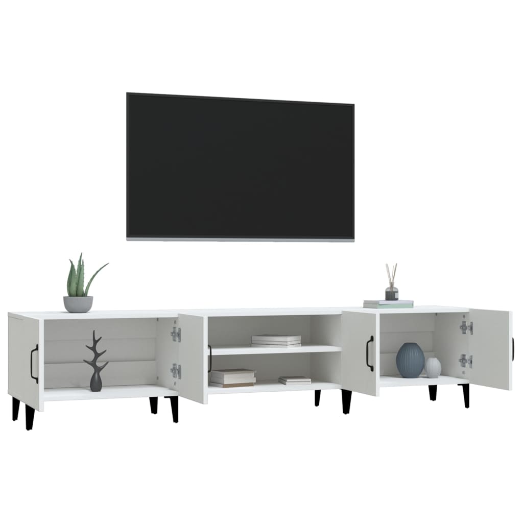 TV-Schrank Weiß 180x31,5x40 cm Holzwerkstoff - Pazzar.ch