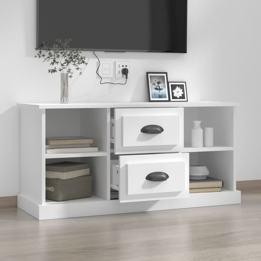 TV-Schrank Weiß 99,5x35,5x48 cm Holzwerkstoff - Pazzar.ch