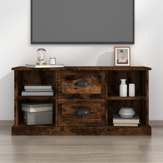 TV-Schrank Räuchereiche 99,5x35,5x48 cm Holzwerkstoff - Pazzar.ch