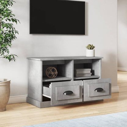 TV-Schrank Betongrau 80x35x50 cm Holzwerkstoff - Pazzar.ch