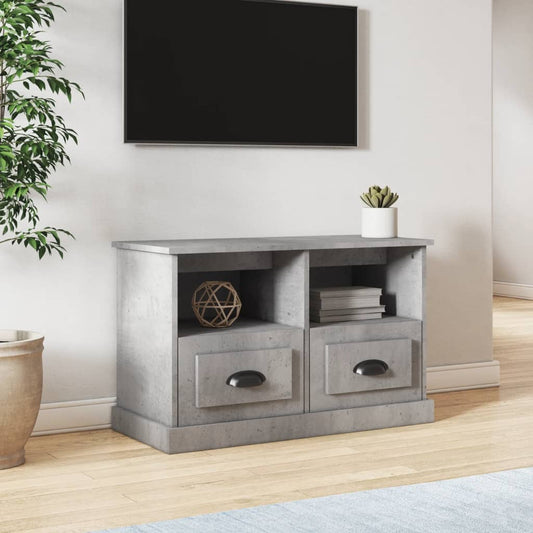 TV-Schrank Betongrau 80x35x50 cm Holzwerkstoff - Pazzar.ch