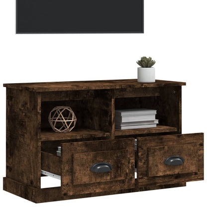 TV-Schrank Räuchereiche 80x35x50 cm Holzwerkstoff - Pazzar.ch