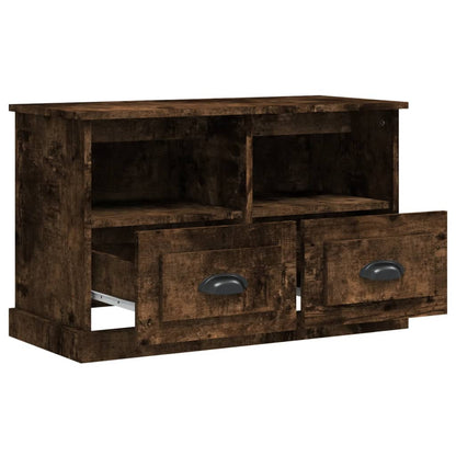 TV-Schrank Räuchereiche 80x35x50 cm Holzwerkstoff - Pazzar.ch