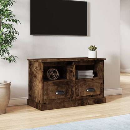 TV-Schrank Räuchereiche 80x35x50 cm Holzwerkstoff - Pazzar.ch