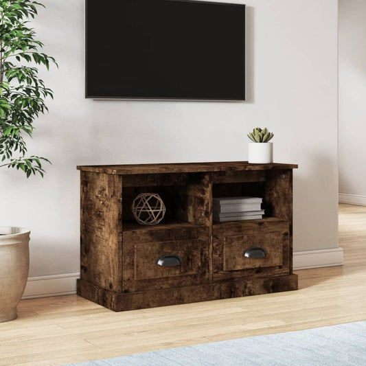 TV-Schrank Räuchereiche 80x35x50 cm Holzwerkstoff - Pazzar.ch