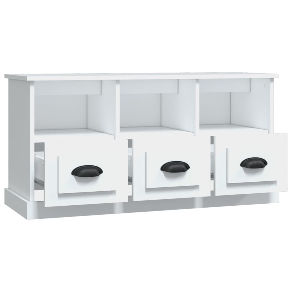 TV-Schrank Weiß 100x35x50 cm Holzwerkstoff - Pazzar.ch