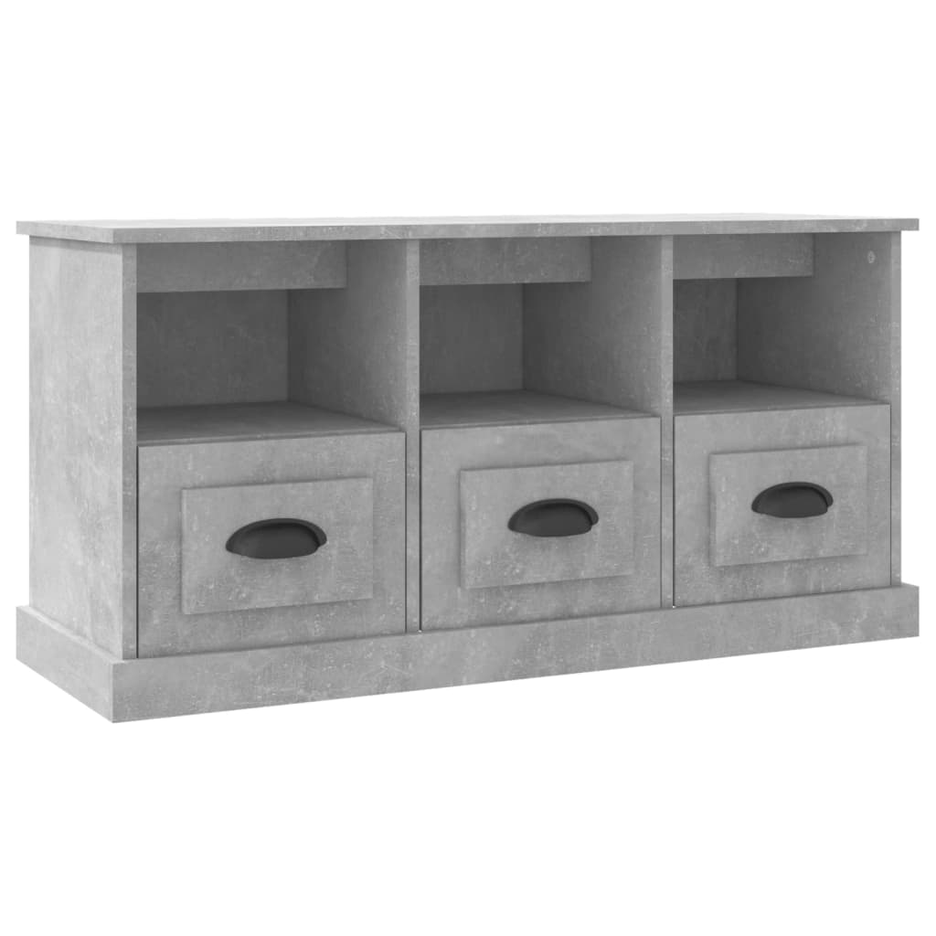 TV-Schrank Betongrau 100x35x50 cm Holzwerkstoff - Pazzar.ch
