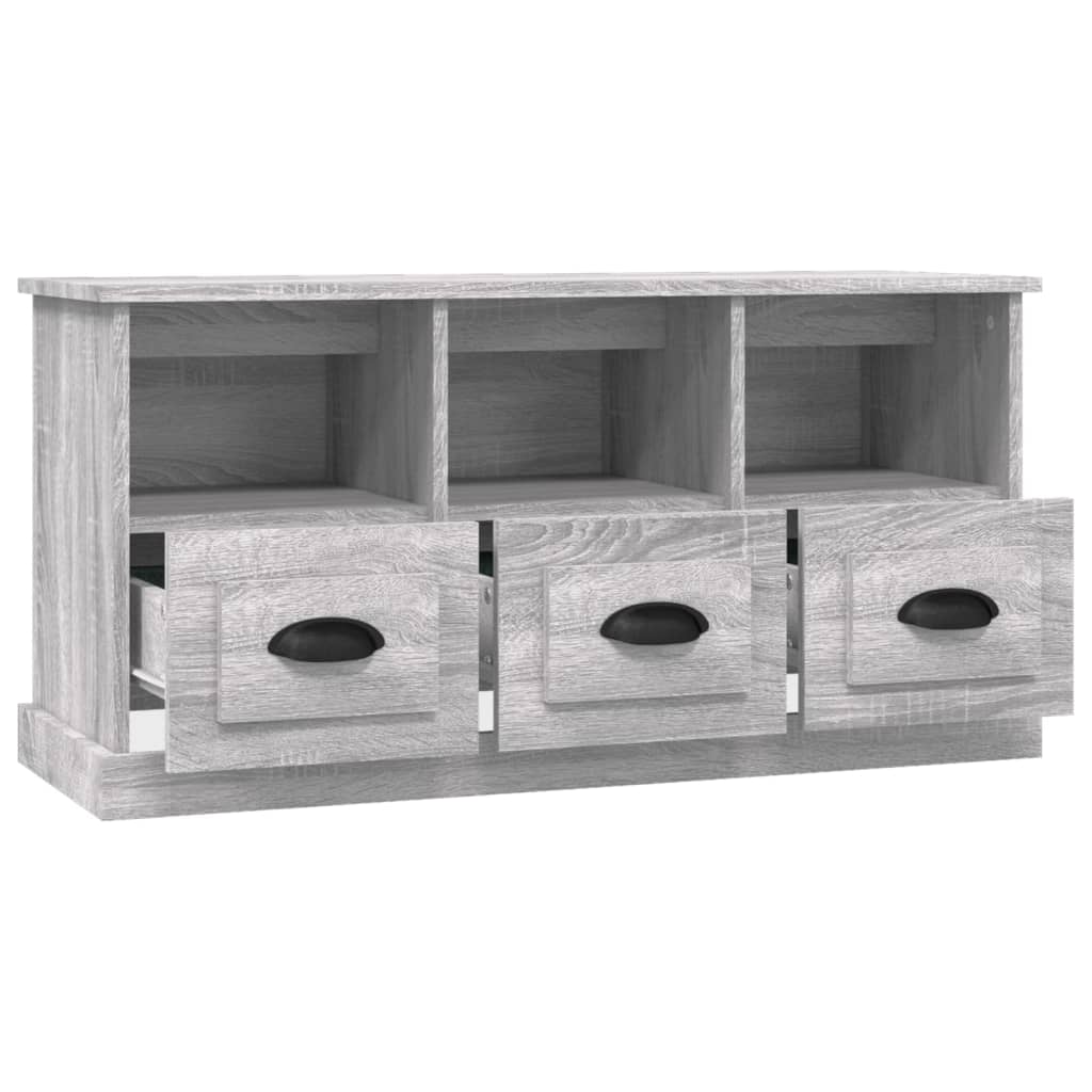 TV-Schrank Grau Sonoma 100x35x50 cm Holzwerkstoff - Pazzar.ch