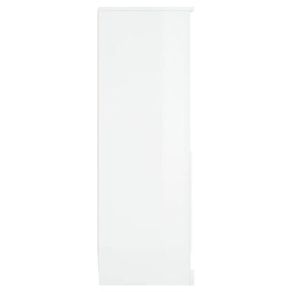 Highboard Hochglanz-Weiß 36x35,5x103,5 cm Holzwerkstoff - Pazzar.ch