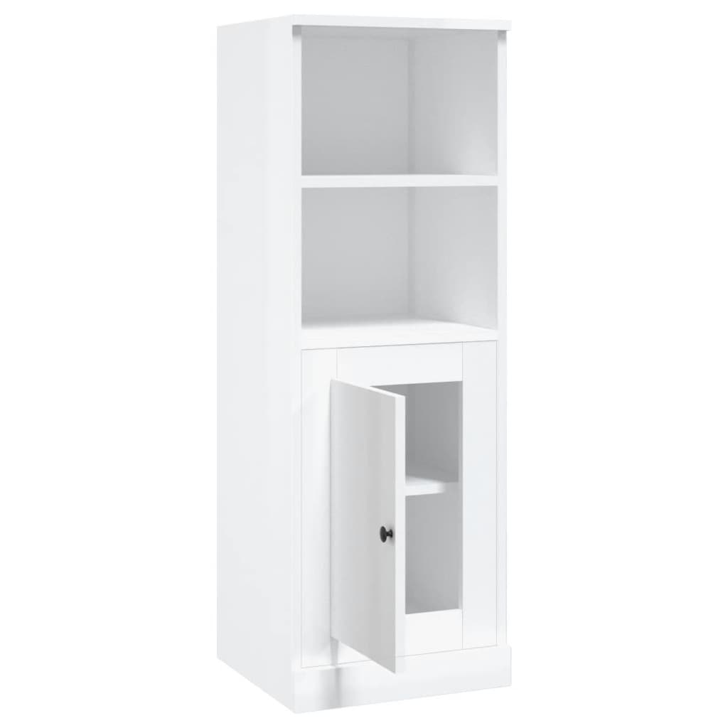 Highboard Hochglanz-Weiß 36x35,5x103,5 cm Holzwerkstoff - Pazzar.ch