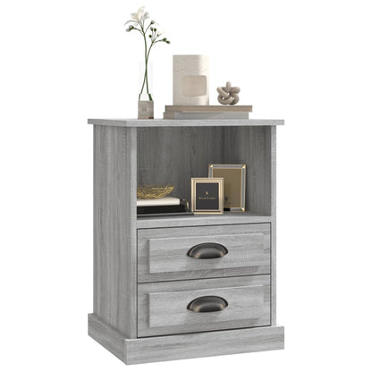 Nachttische 2 Stk. Grau Sonoma 43x36x60 cm - Pazzar.ch