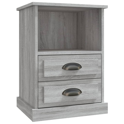 Nachttische 2 Stk. Grau Sonoma 43x36x60 cm - Pazzar.ch