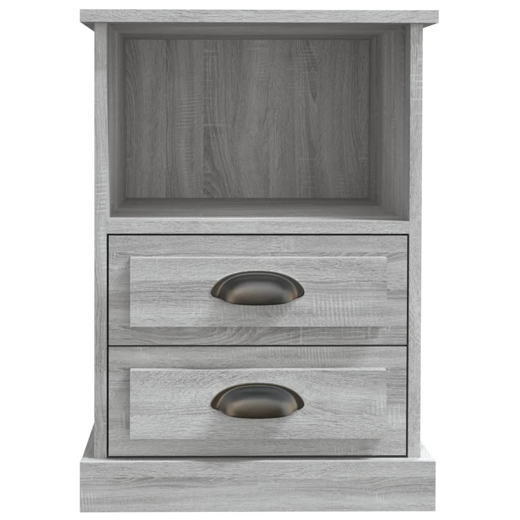 Nachttische 2 Stk. Grau Sonoma 43x36x60 cm - Pazzar.ch