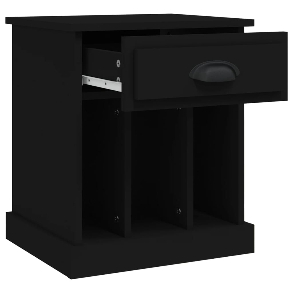 Nachttische 2 Stk. Schwarz 43x36x50 cm - Pazzar.ch
