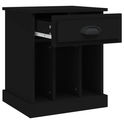 Nachttische 2 Stk. Schwarz 43x36x50 cm - Pazzar.ch