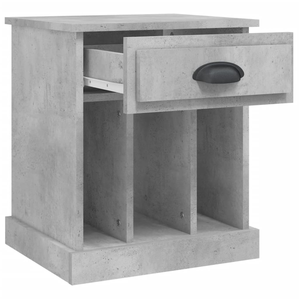 Nachttische 2 Stk. Betongrau 43x36x50 cm - Pazzar.ch