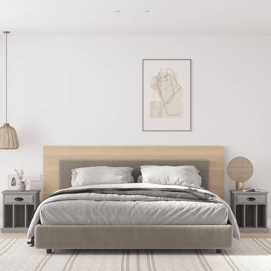 Nachttische 2 Stk. Grau Sonoma 43x36x50 cm - Pazzar.ch