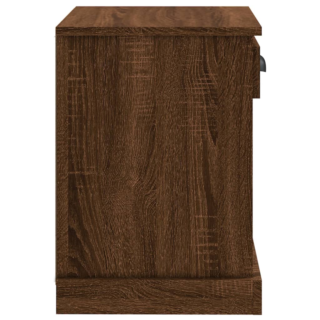 Nachttische 2 Stk. Braun Eichen-Optik 43x36x50 cm - Pazzar.ch