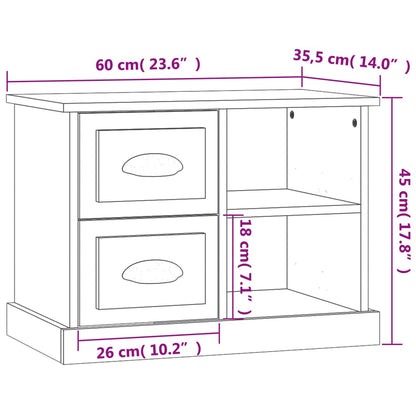 Nachttisch Betongrau 60x35,5x45 cm - Pazzar.ch
