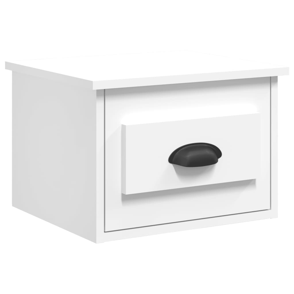 Wand-Nachttische 2 Stk. Weiß 41,5x36x28 cm - Pazzar.ch