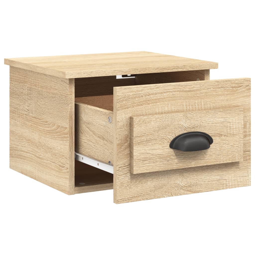 Wand-Nachttische 2 Stk. Sonoma-Eiche 41,5x36x28 cm - Pazzar.ch