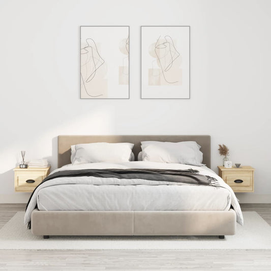 Wand-Nachttische 2 Stk. Sonoma-Eiche 41,5x36x28 cm - Pazzar.ch