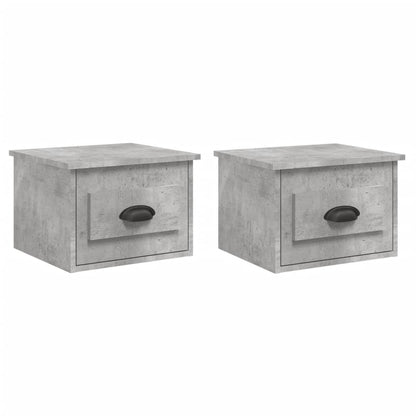 Wand-Nachttische 2 Stk. Betongrau 41,5x36x28 cm - Pazzar.ch