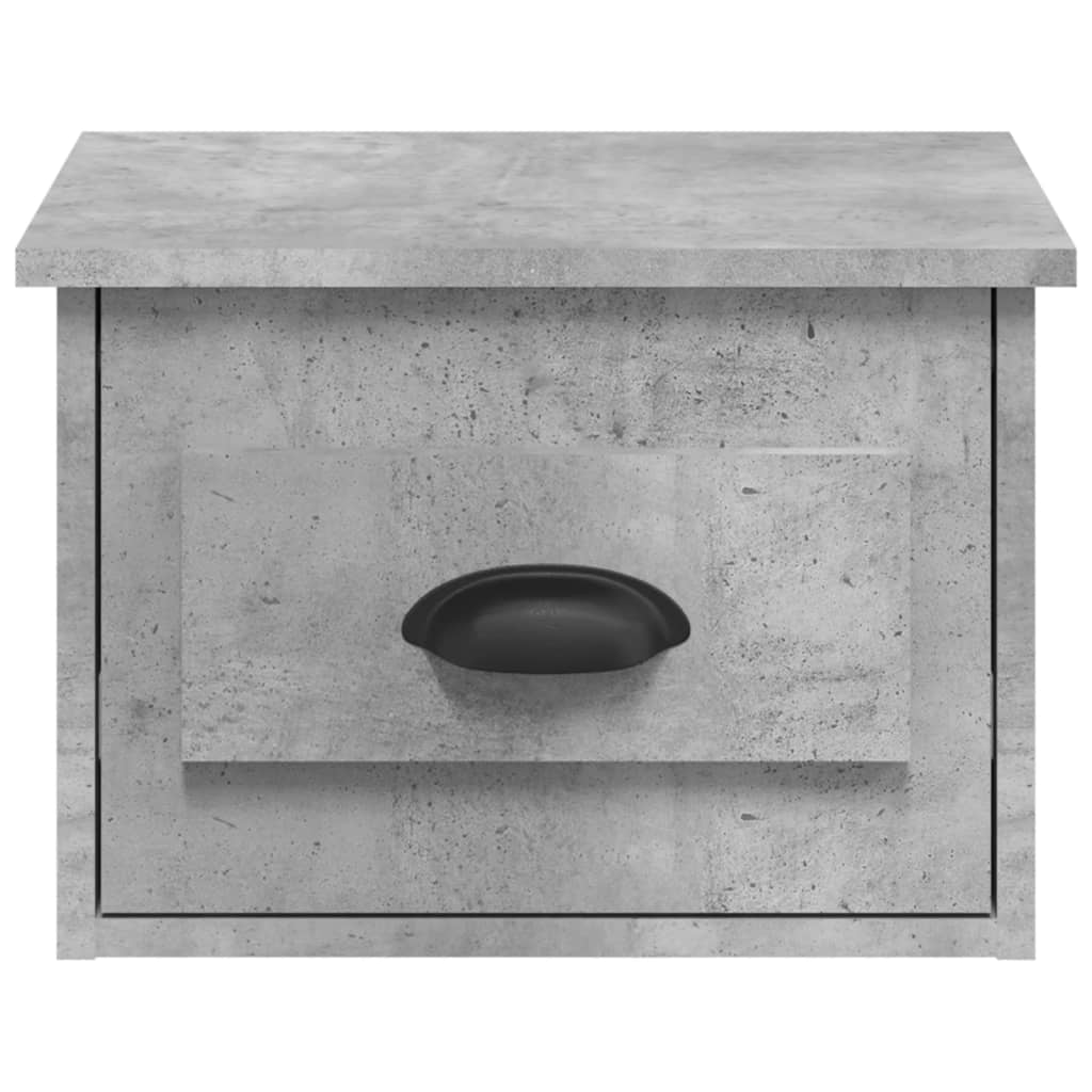 Wand-Nachttische 2 Stk. Betongrau 41,5x36x28 cm - Pazzar.ch