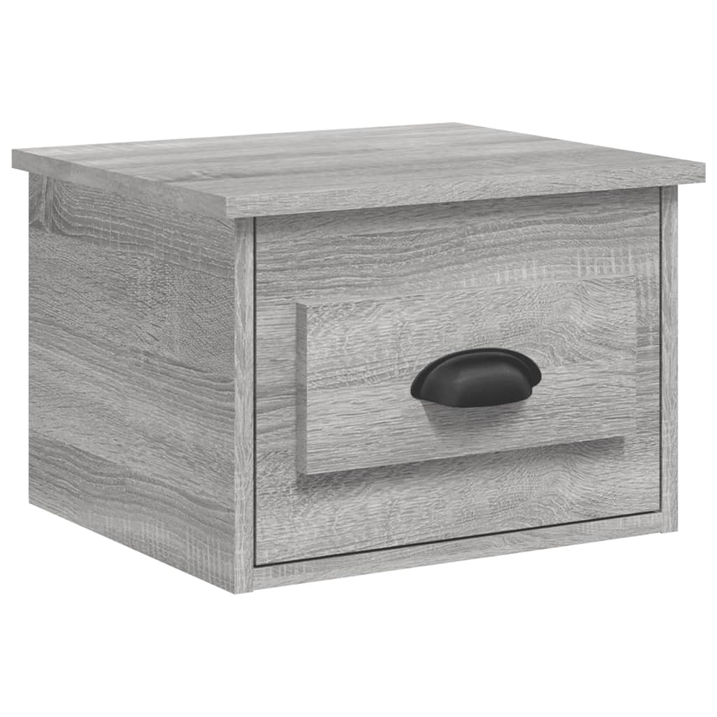 Wand-Nachttische 2 Stk. Grau Sonoma 41,5x36x28 cm - Pazzar.ch