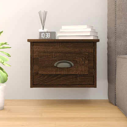 Wand-Nachttisch Braun Eichen-Optik 41,5x36x28 cm - Pazzar.ch